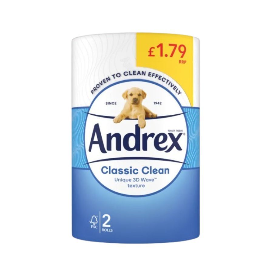 Andrex Toilet Roll Twin White PM £1.79