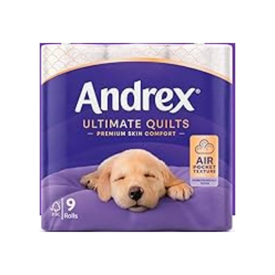 Andrex Ultimate Quilts Toilet Rolls 3ply 155sht 9's