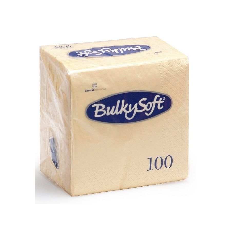 Cream Paper Napkins 2 Ply 100's