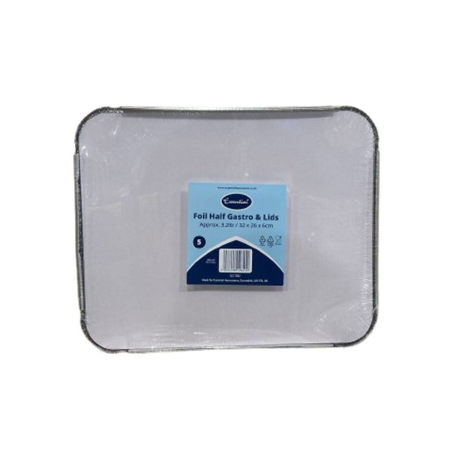 Essential Aluminium Roster Large With Lids 5's (32cm x 26cm x 6cm)