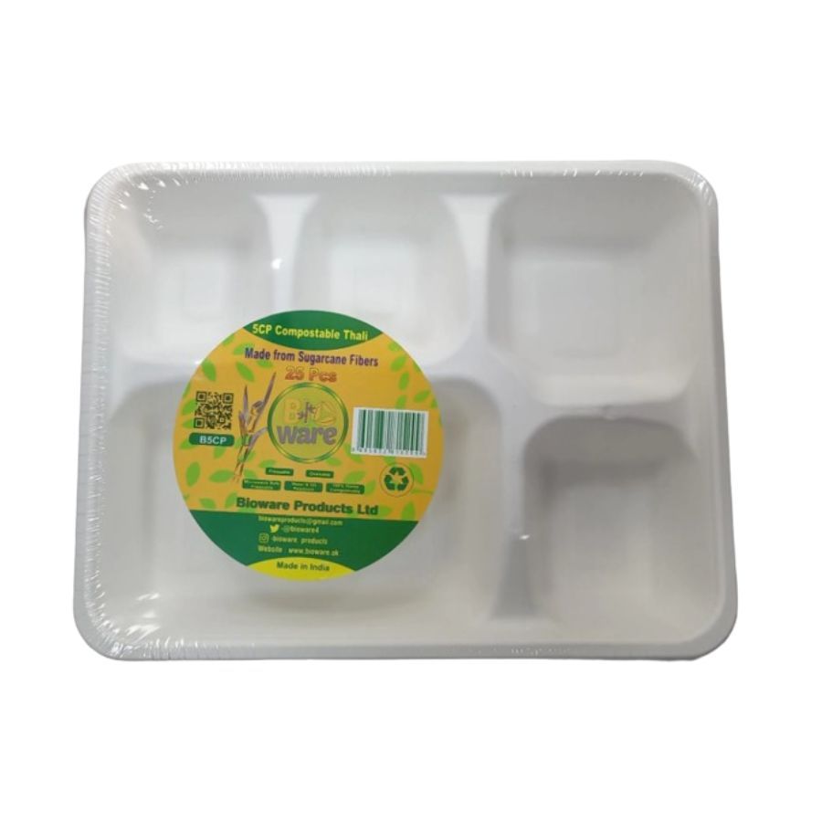 Bioware 5cp Compostable Plate 25Pc