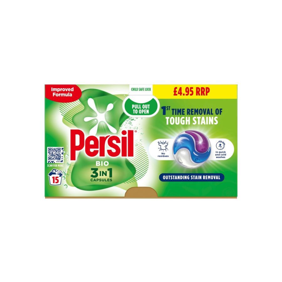 Persil Bio Capsules 15Washes PM £4.95
