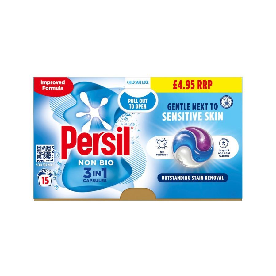 Persil Non Bio Capsules 15 Washes PM £4.95