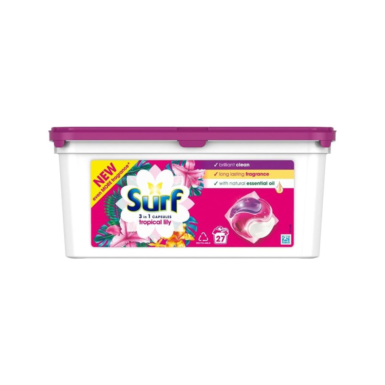 Surf Capsules Tropical Lily & Ylang Ylang 27's