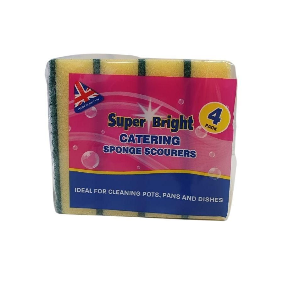 Superbright Catering Sponge Scourers 4's