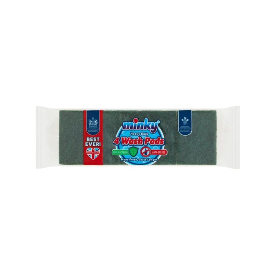 Minky Heavy Duty Sponges 4Pck