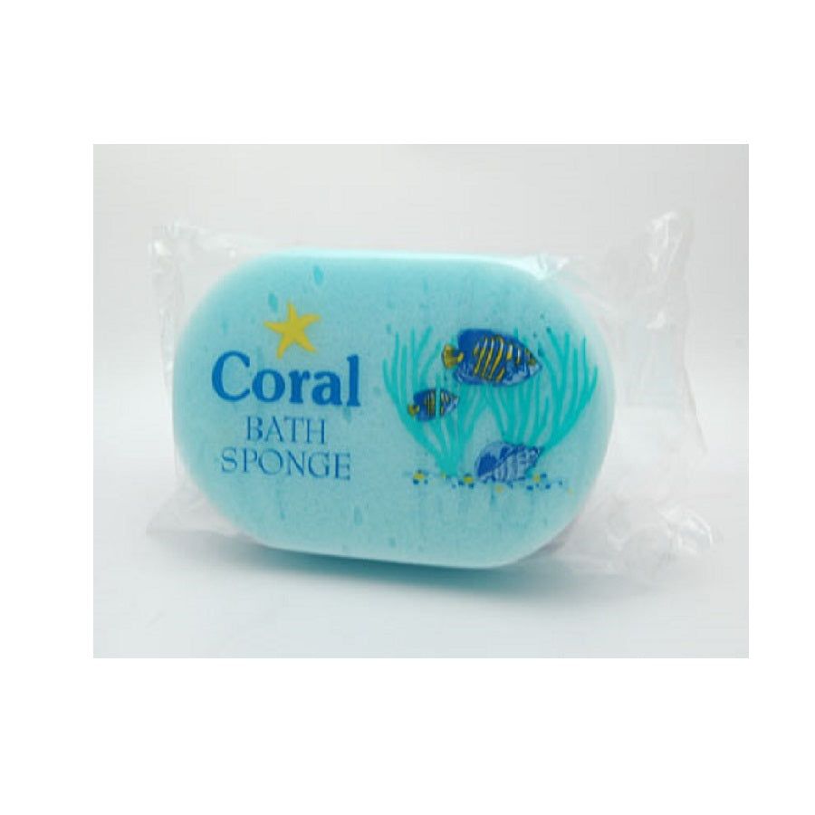 Coral Bath Sponge Singles