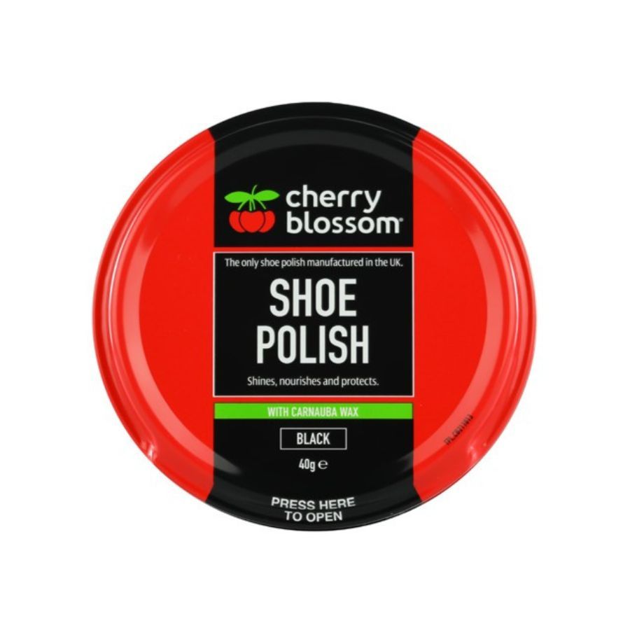 Cherry Blossom Shoe Polish Black 40g
