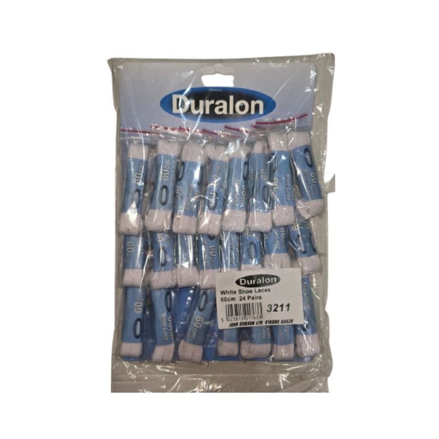 Duralon Shoe Laces White