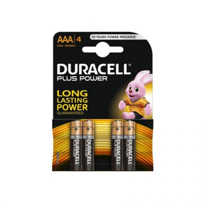 Duracell Plus Power Aaa Batteries Mn2400 (4 Pack)