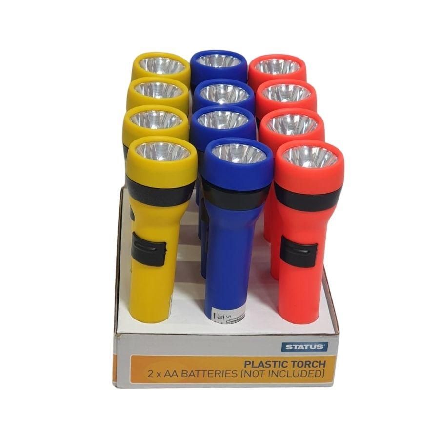 Status Plastic Torch Assorted Colours