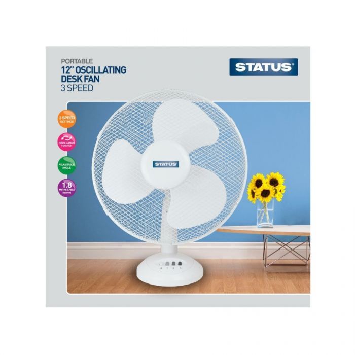 Status Desk Fan 12 Inches