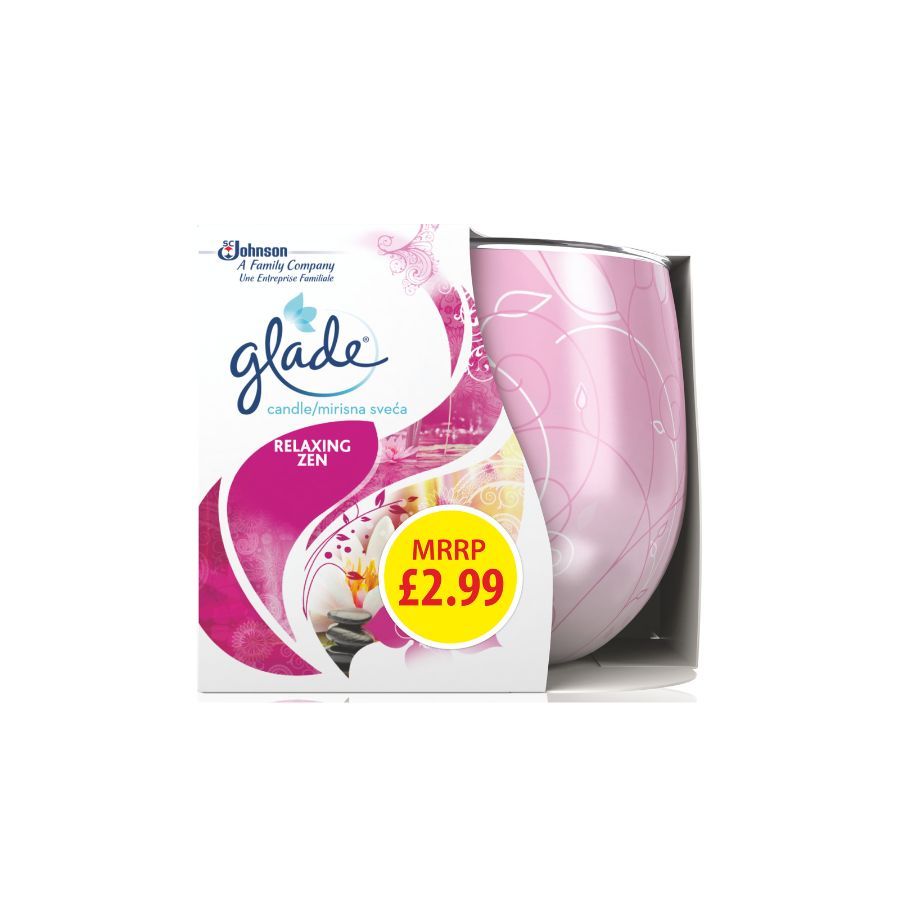 Glade Candle Relaxing Zen 108g PM £2.99