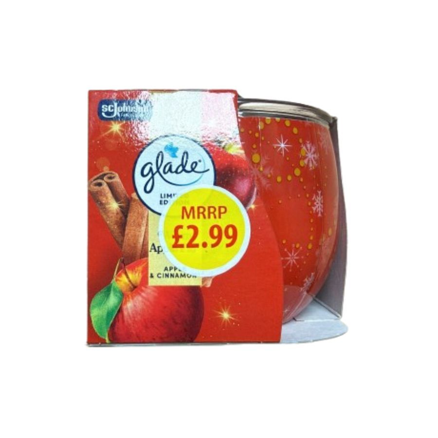 Glade Candle Cinnamon & Apple PM £2.99 108g
