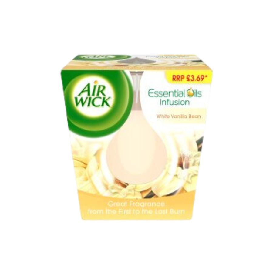 Airwick Candle White Vanilla Bean PM £3.69