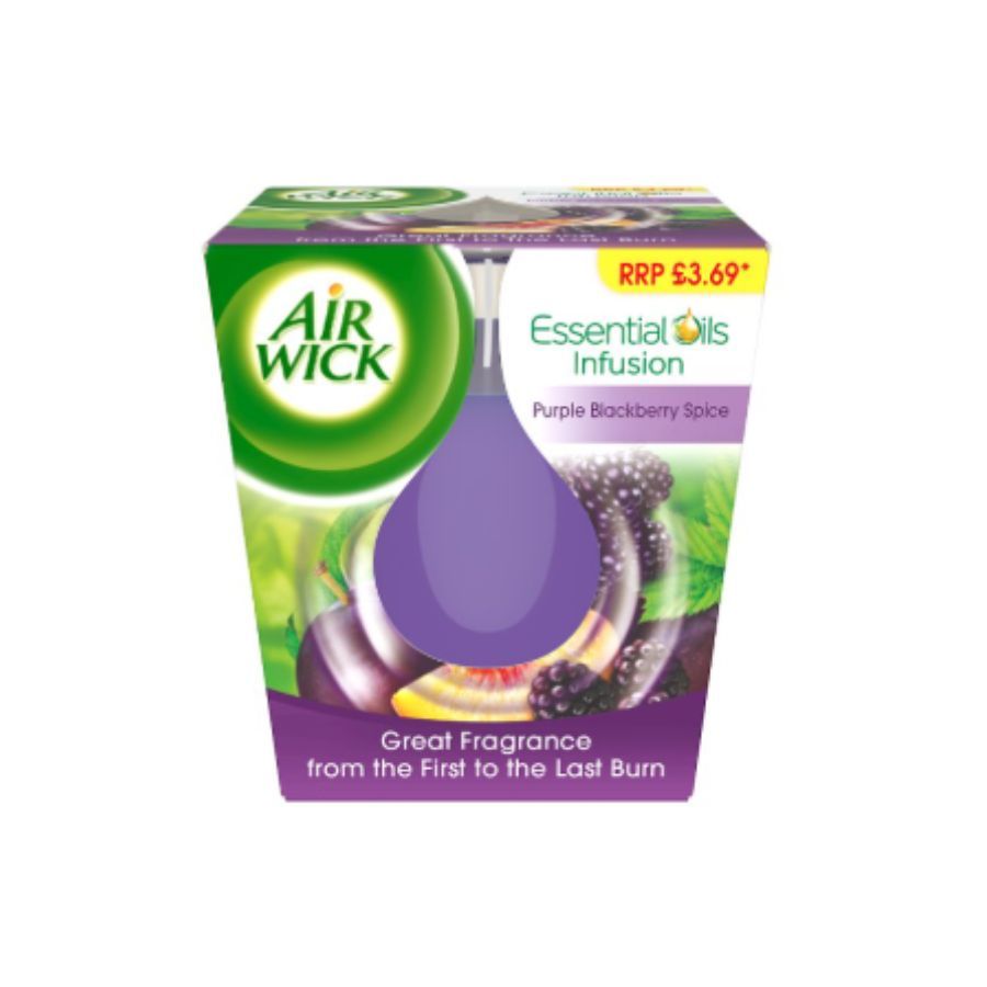 Airwick Candle Purple Blackberry Spice PM £3.69