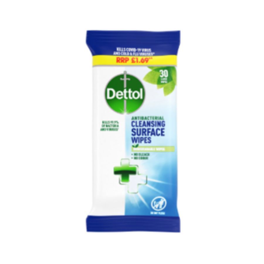 Dettol Bio Surface Wipes 30's PM £1.69